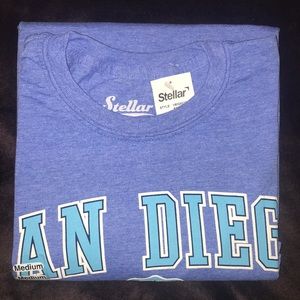 vintage boho blue wash San Diego California tee🐻